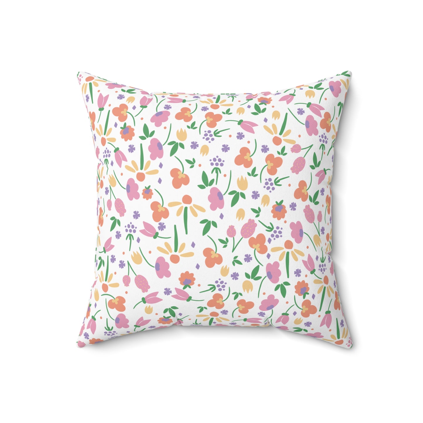 Spring Floral Square Pillow