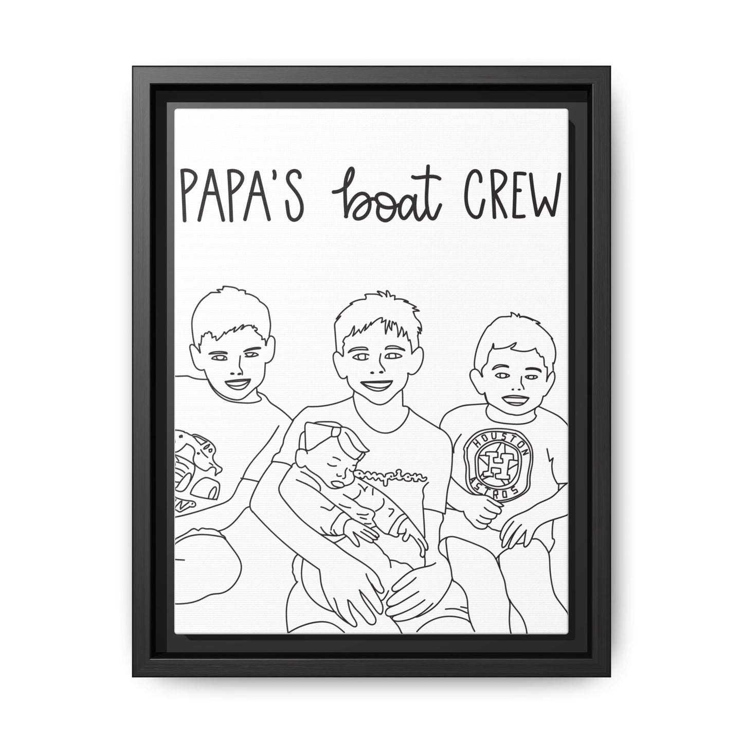 Hand-Drawn Illustrations - Framed Canvas