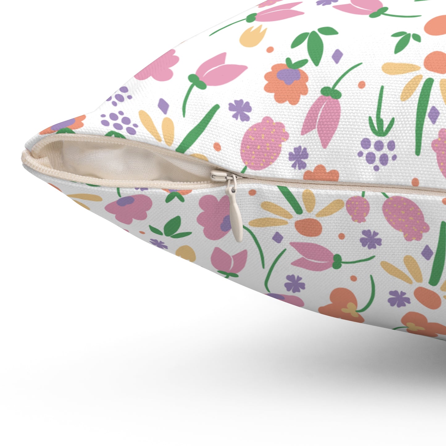 Spring Floral Square Pillow