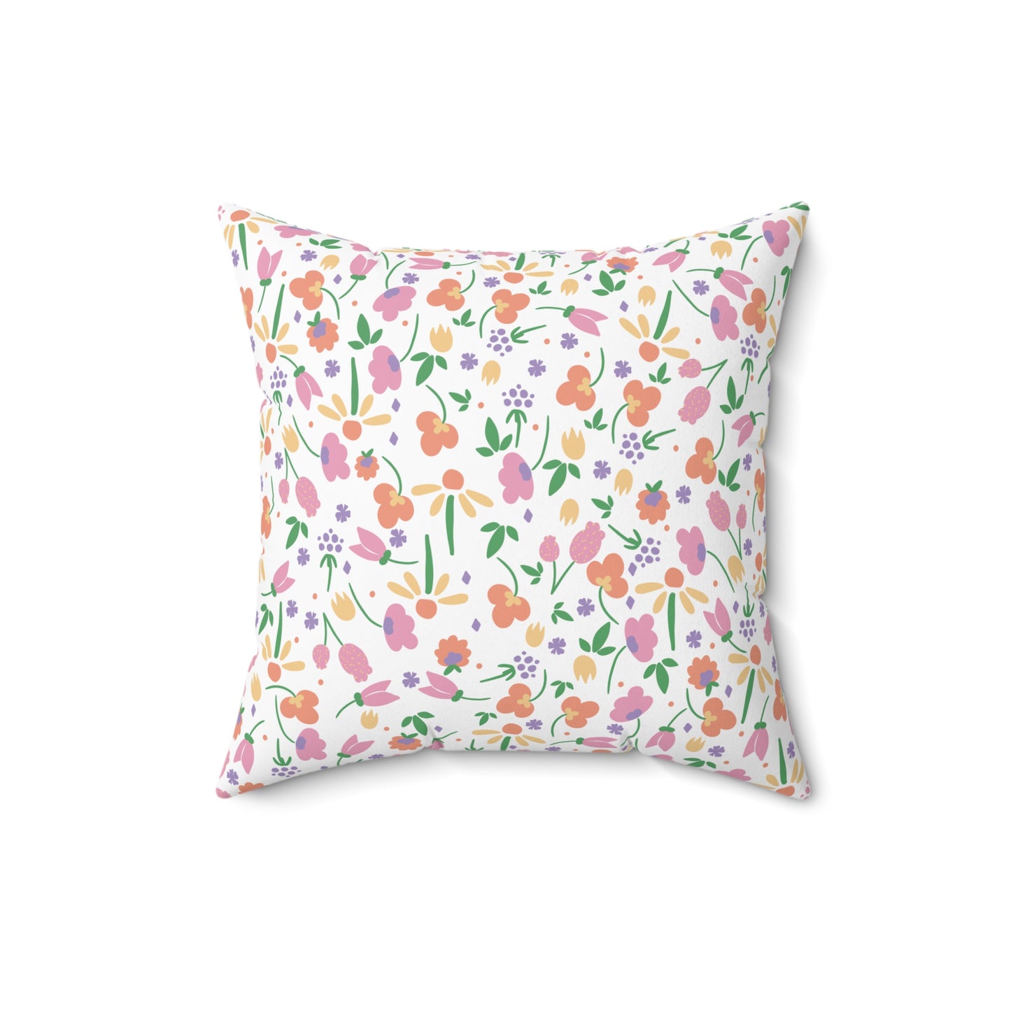 Spring Floral Square Pillow