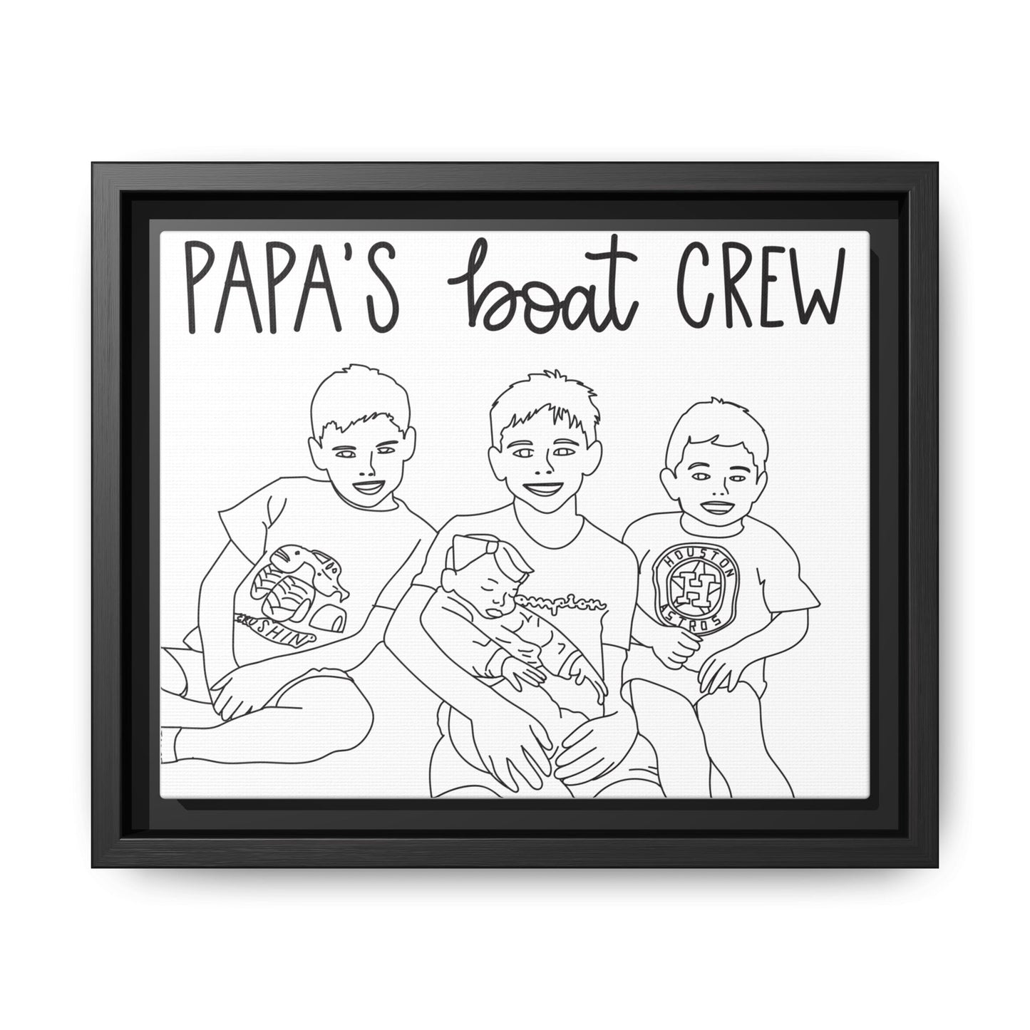 Hand-Drawn Illustrations - Framed Canvas