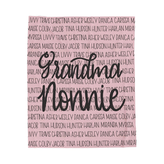 Personalized Family Blanket