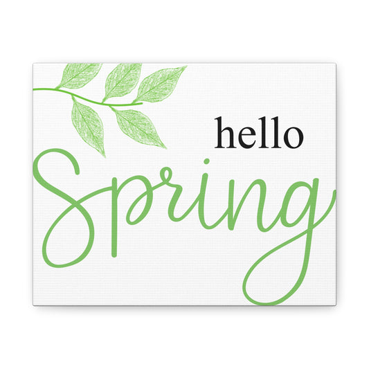 Hello Spring Canvas