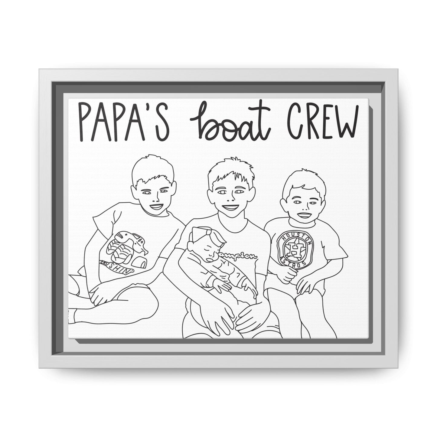 Hand-Drawn Illustrations - Framed Canvas
