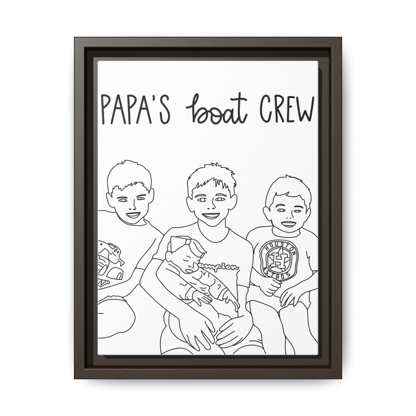 Hand-Drawn Illustrations - Framed Canvas