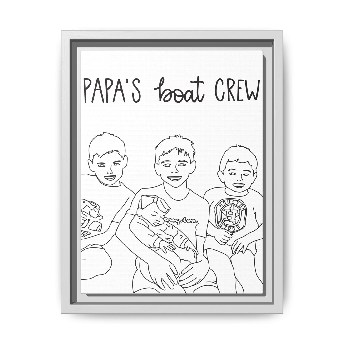 Hand-Drawn Illustrations - Framed Canvas