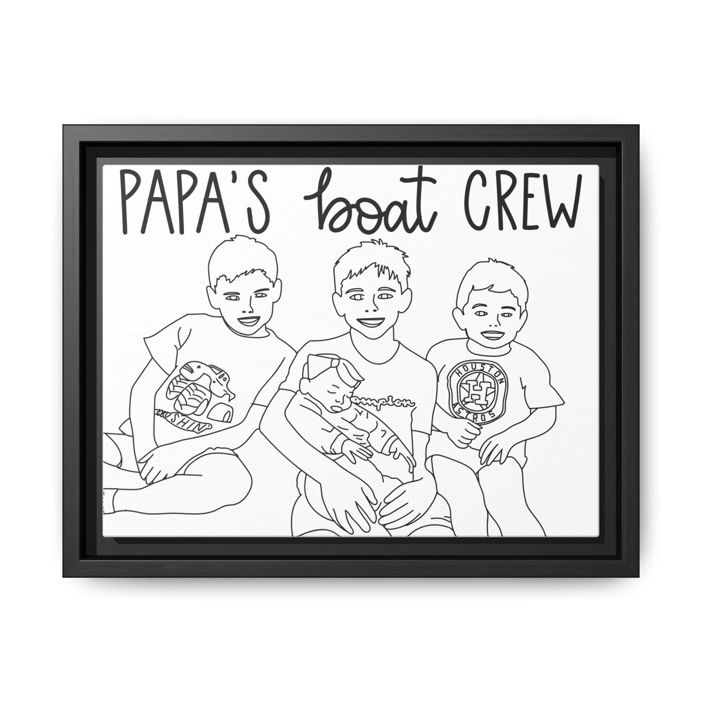 Hand-Drawn Illustrations - Framed Canvas