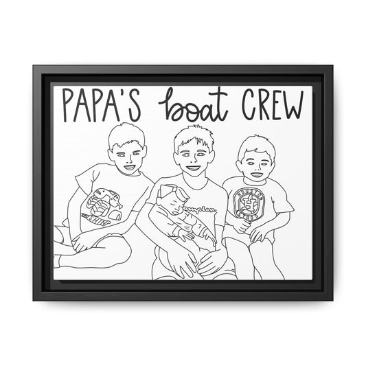 Hand-Drawn Illustrations - Framed Canvas