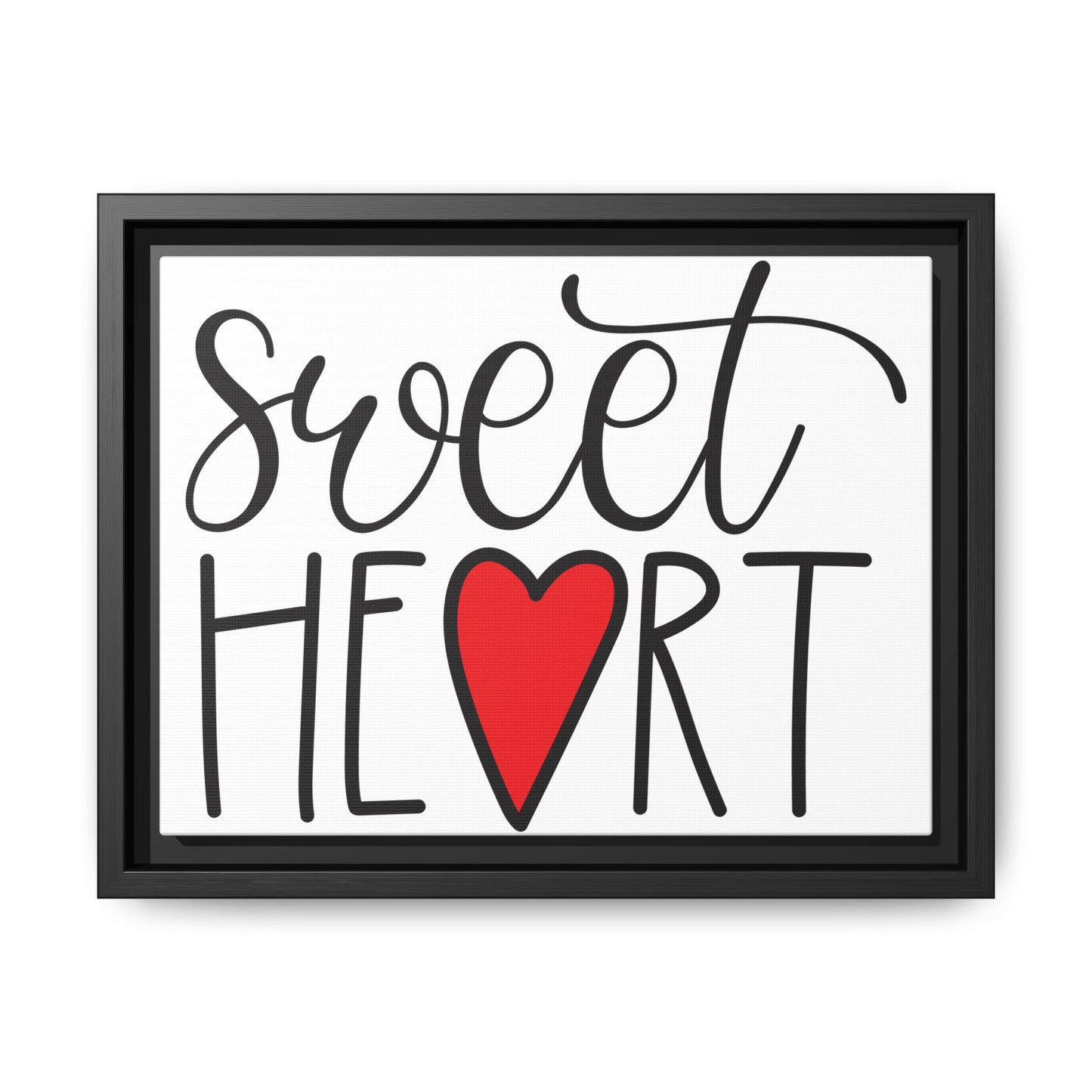 Sweetheart Framed Canvas Sign