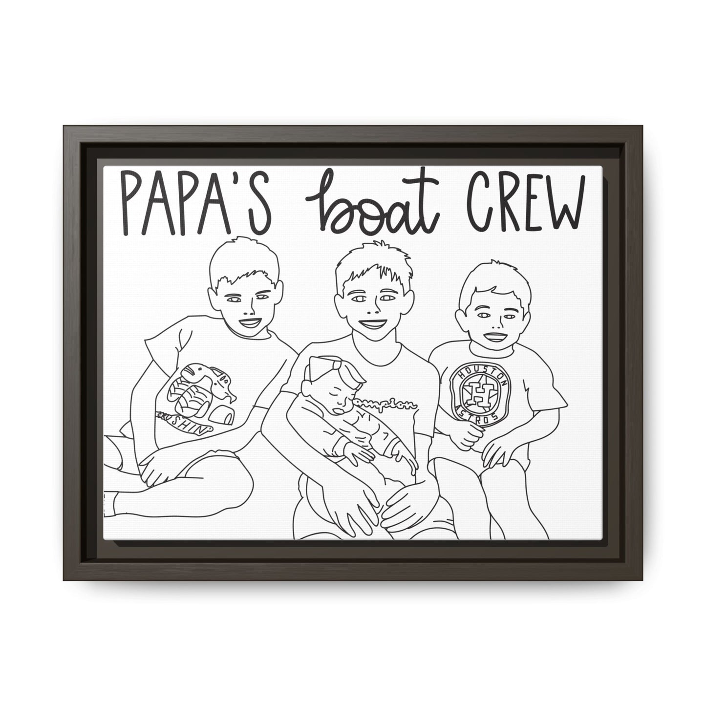 Hand-Drawn Illustrations - Framed Canvas