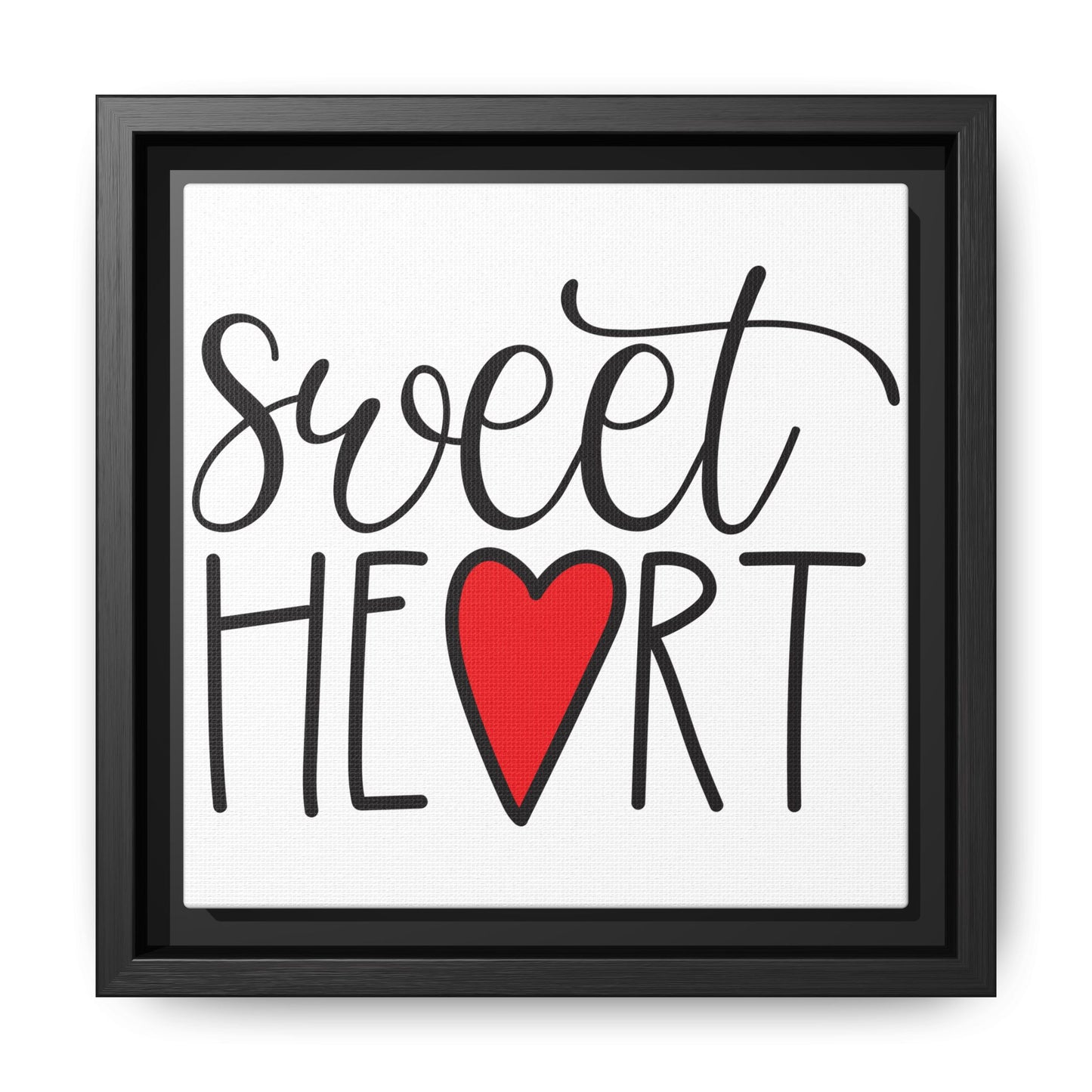 Sweetheart Framed Canvas Sign