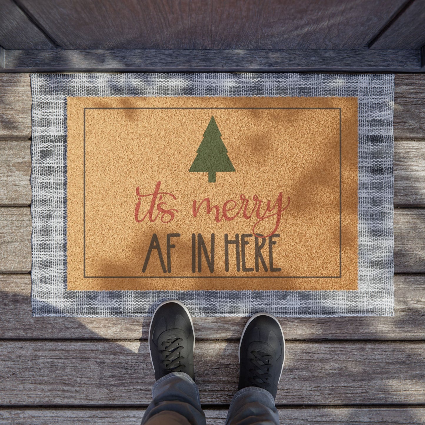 Funny Christmas Doormat