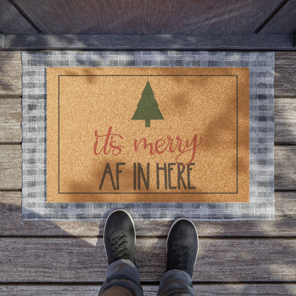 Funny Christmas Doormat