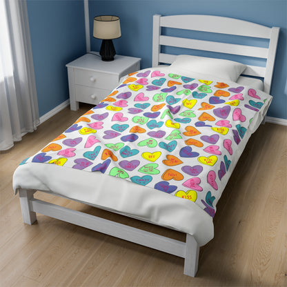 Sweetheart Candy Plush Blanket