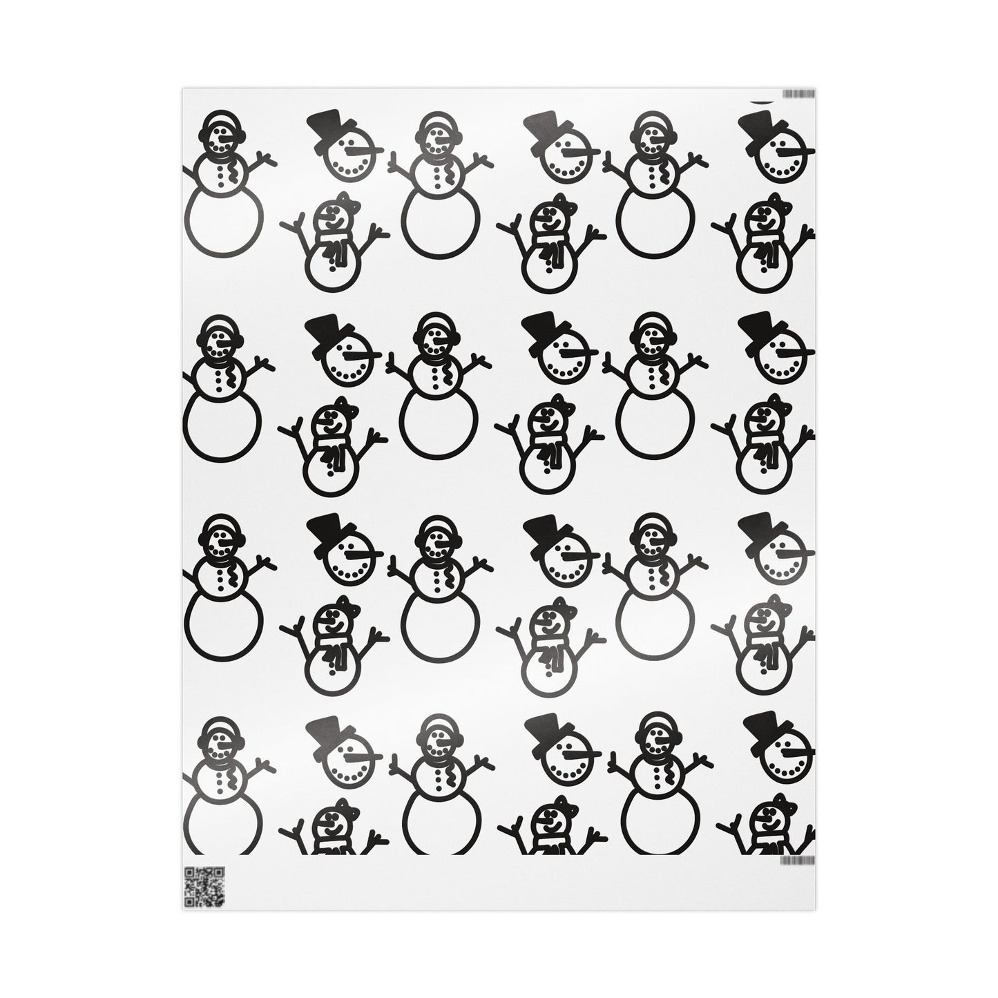 Snowmen Wrapping Paper