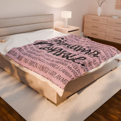 Personalized Family Blanket