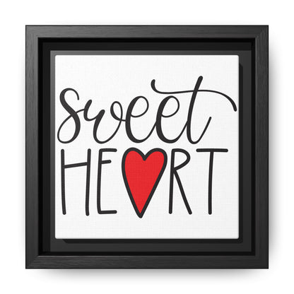 Sweetheart Framed Canvas Sign