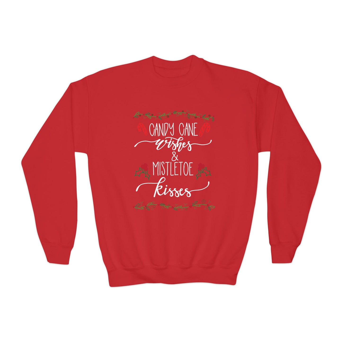 YOUTH Candy Cane Wishes Sweatshirt