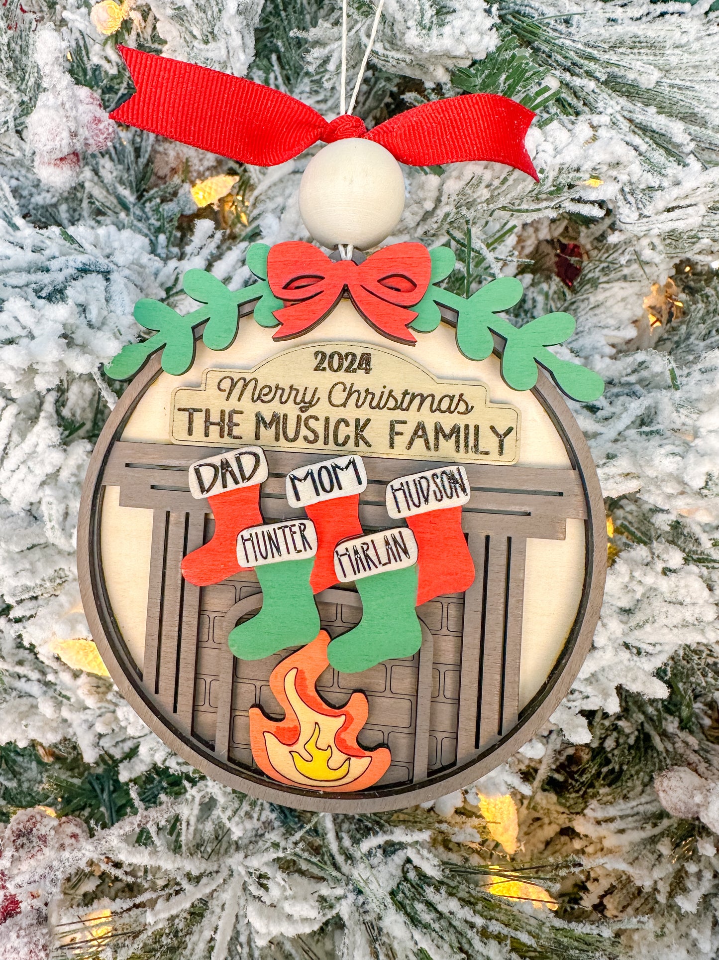 Family Stocking Ornament