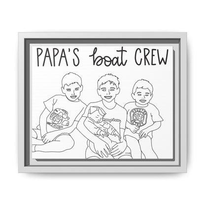 Hand-Drawn Illustrations - Framed Canvas