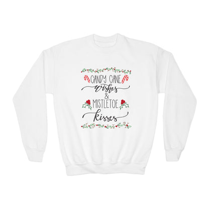 YOUTH Candy Cane Wishes Sweatshirt