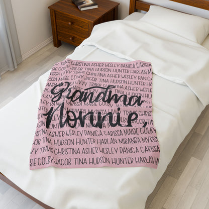 Personalized Family Blanket