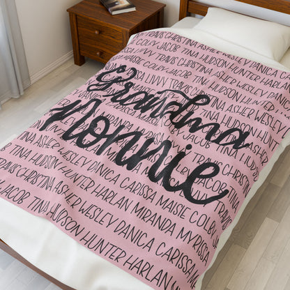 Personalized Family Blanket