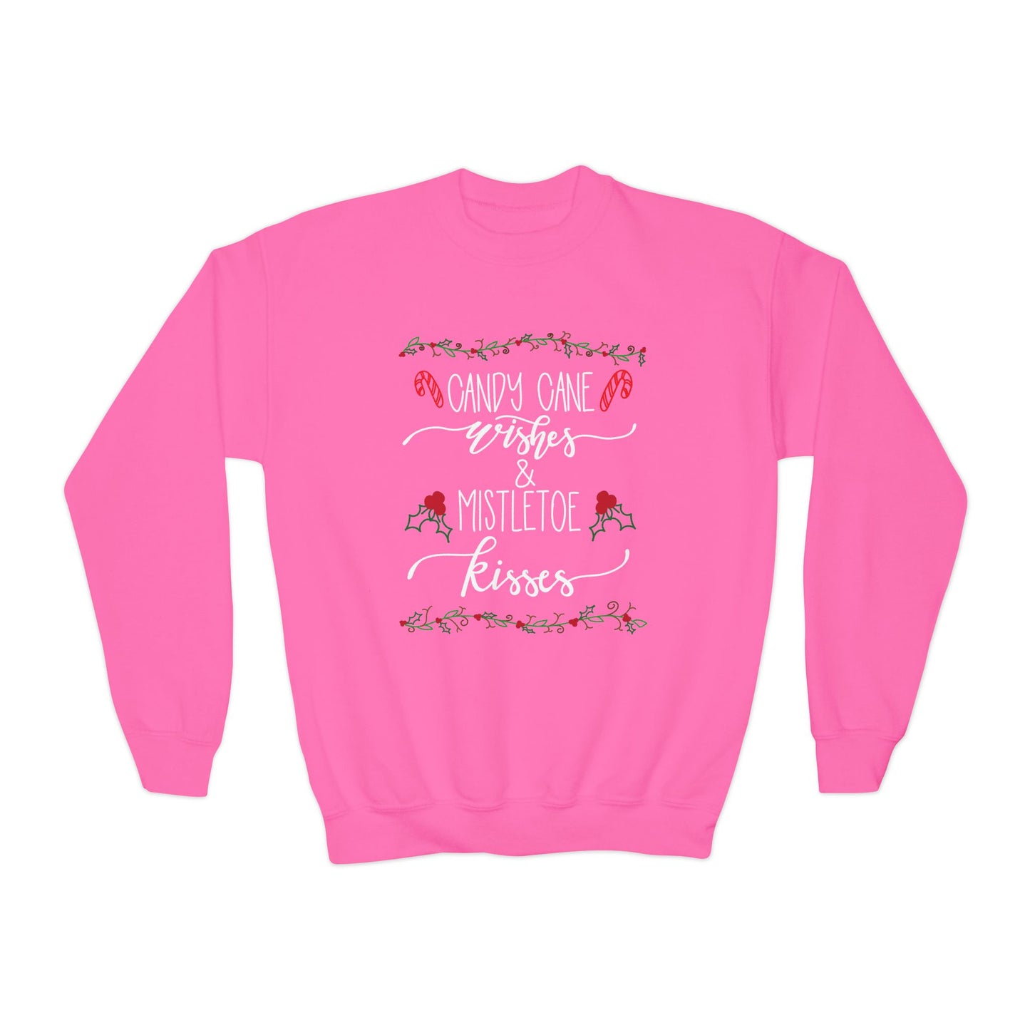 YOUTH Candy Cane Wishes Sweatshirt