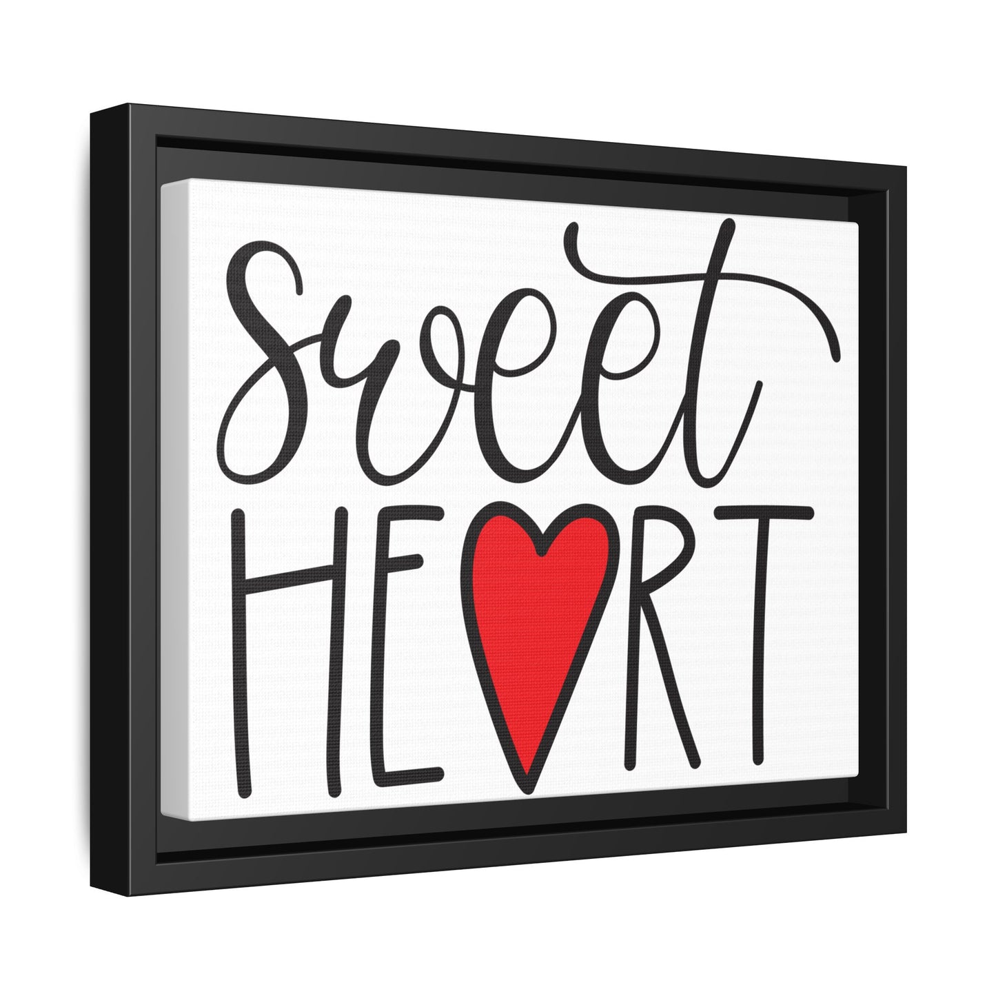 Sweetheart Framed Canvas Sign