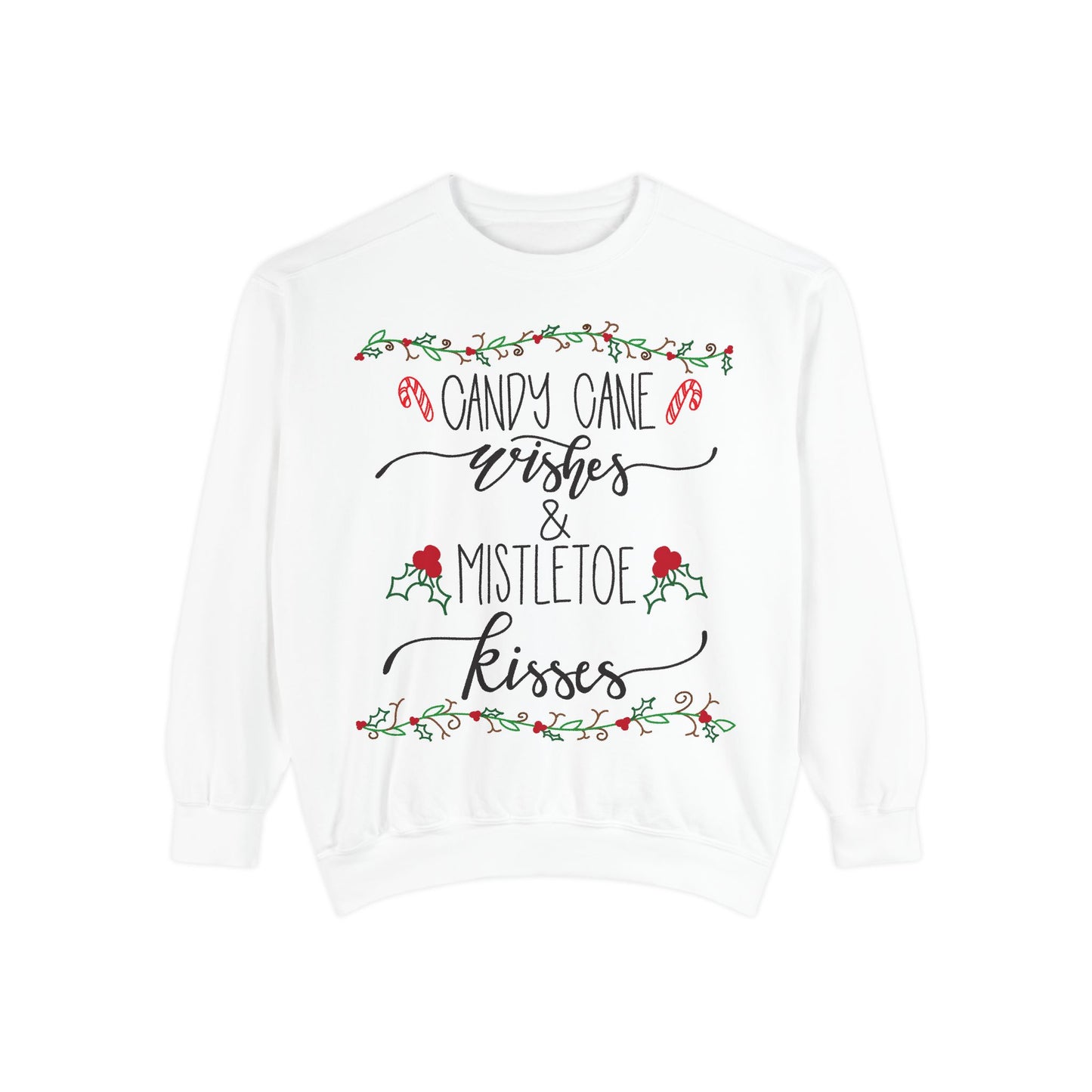 ADULT Candy Cane Wishes Sweatshirt