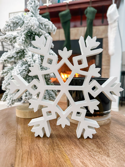 Wooden Winter Snowflake