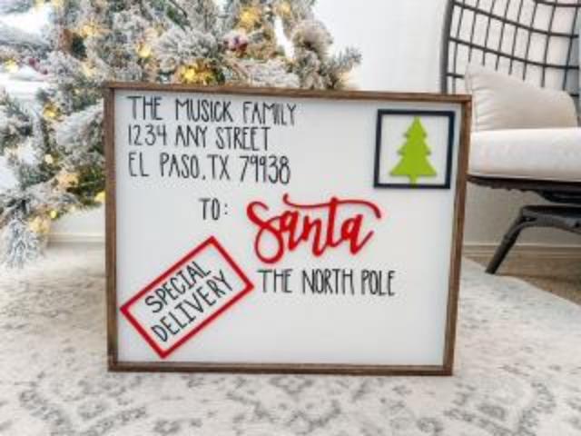 Letter to Santa Sign